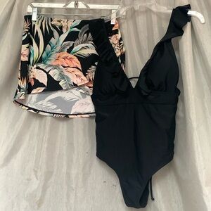 Sportlike swimsuit combo